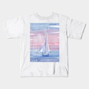 Sea and yacht Kids T-Shirt